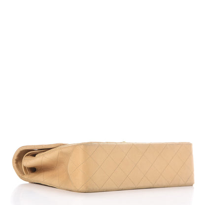 Chanel Lambskin Quilted Medium Double Flap Beige 5 of 20