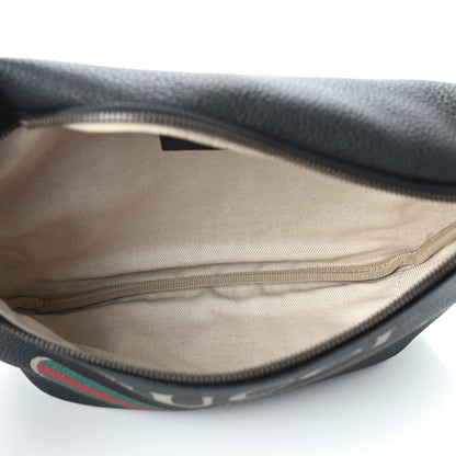 Gucci Grained Calfskin Logo Belt Bag Black 4 of 8