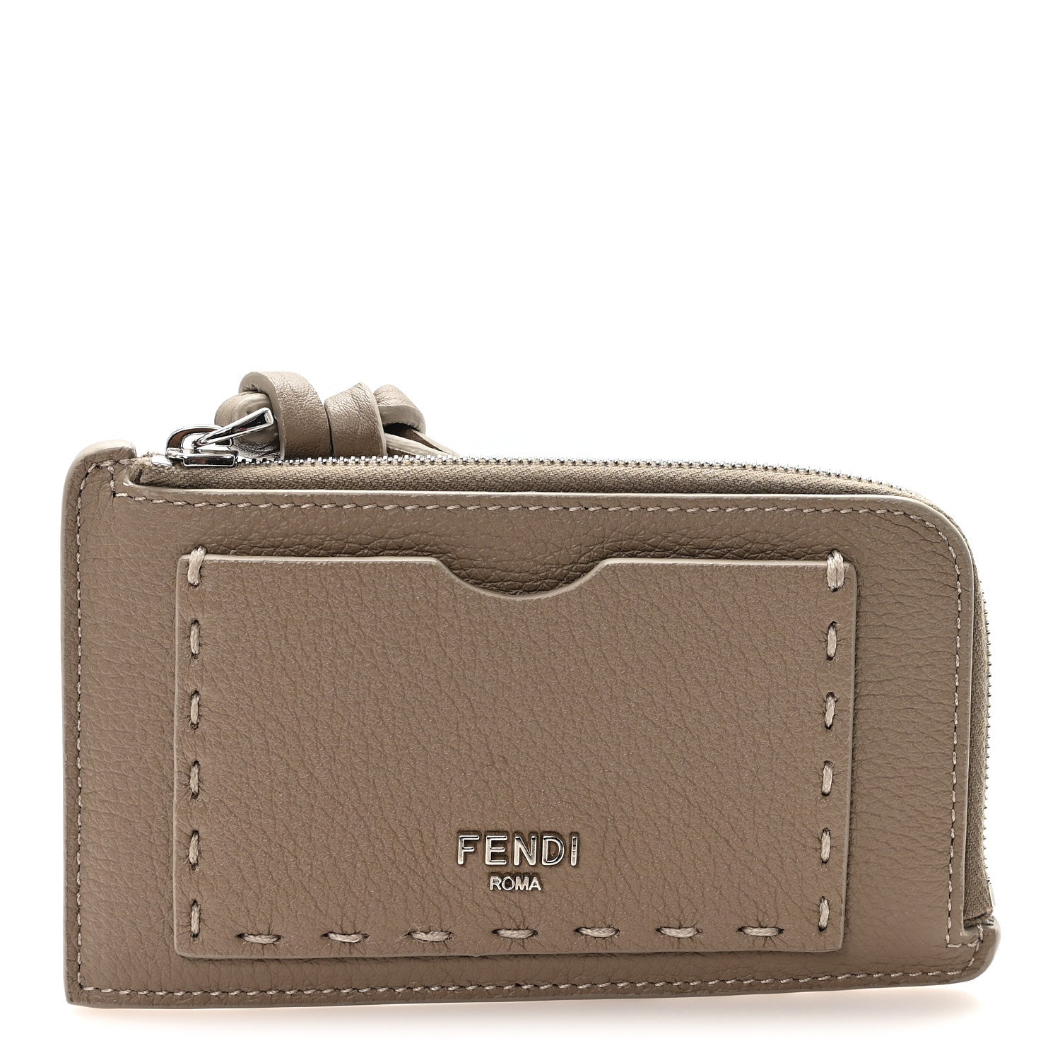 Fendi Cuoio Romano Selleria Card Case Pouch Corda 1 of 7