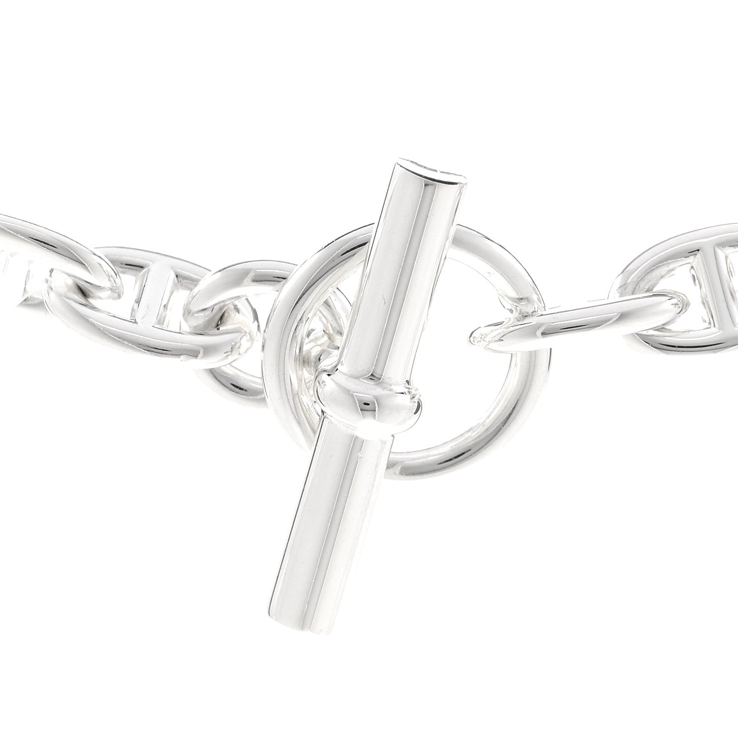 Hermes Sterling Silver Chaine D'Ancre Necklace PM 5 of 5