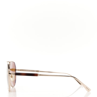 Tom Ford Metal Andes Pilot Sunglasses TF670 Gold 3 of 8