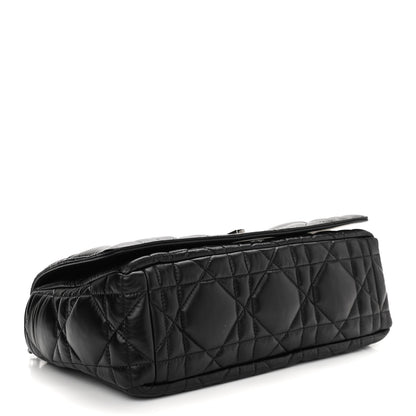 Christian Dior Calfskin Macrocannage Large Caro Bag Black 4 of 11