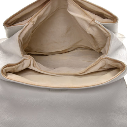 Chanel Caviar CC Backpack White 5 of 14