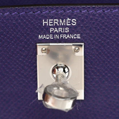 Hermes Epsom Kelly Sellier 25 Purple 5 of 9