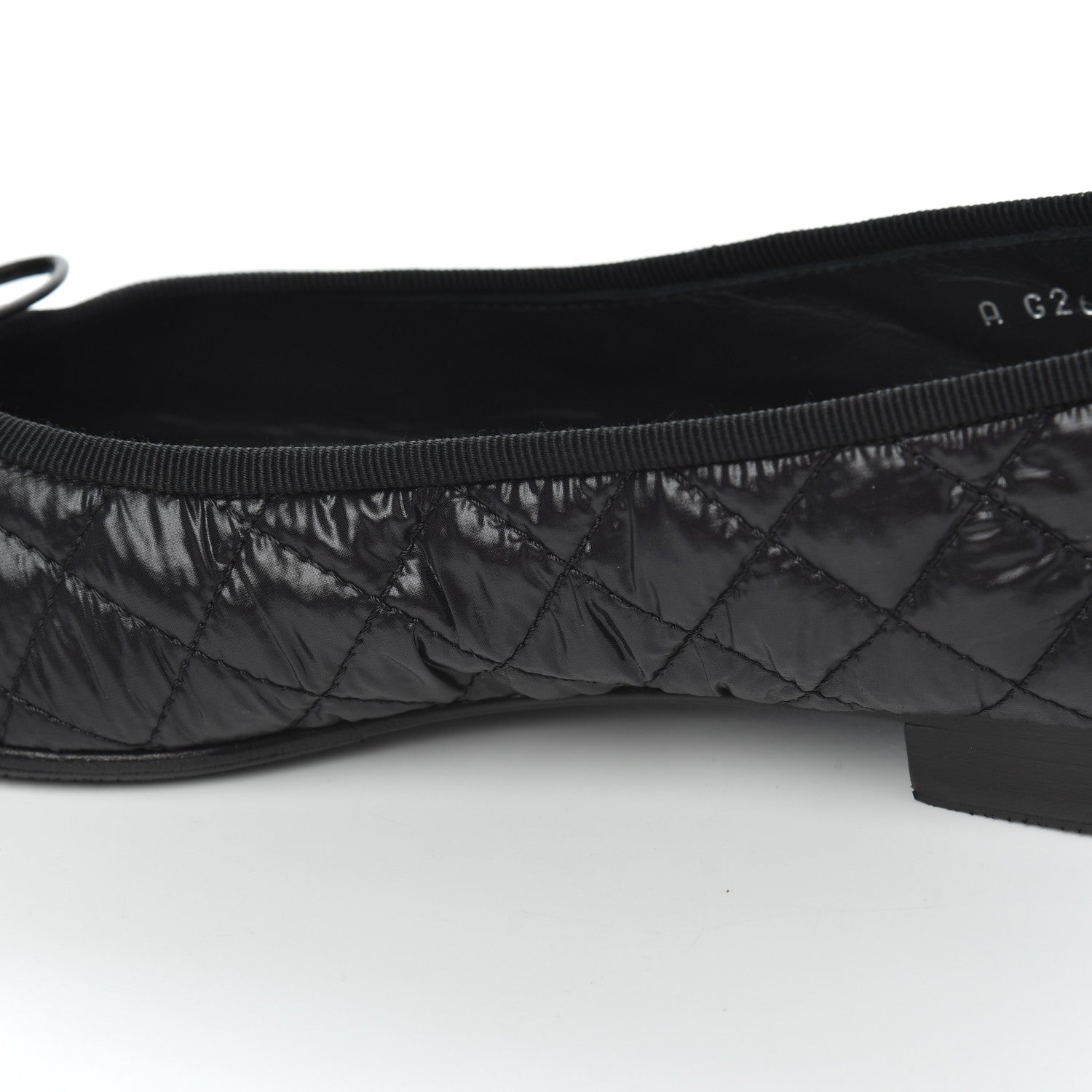 Chanel Nylon Quilted Cap Toe Ballerina Flats 41 Black 21 of 21