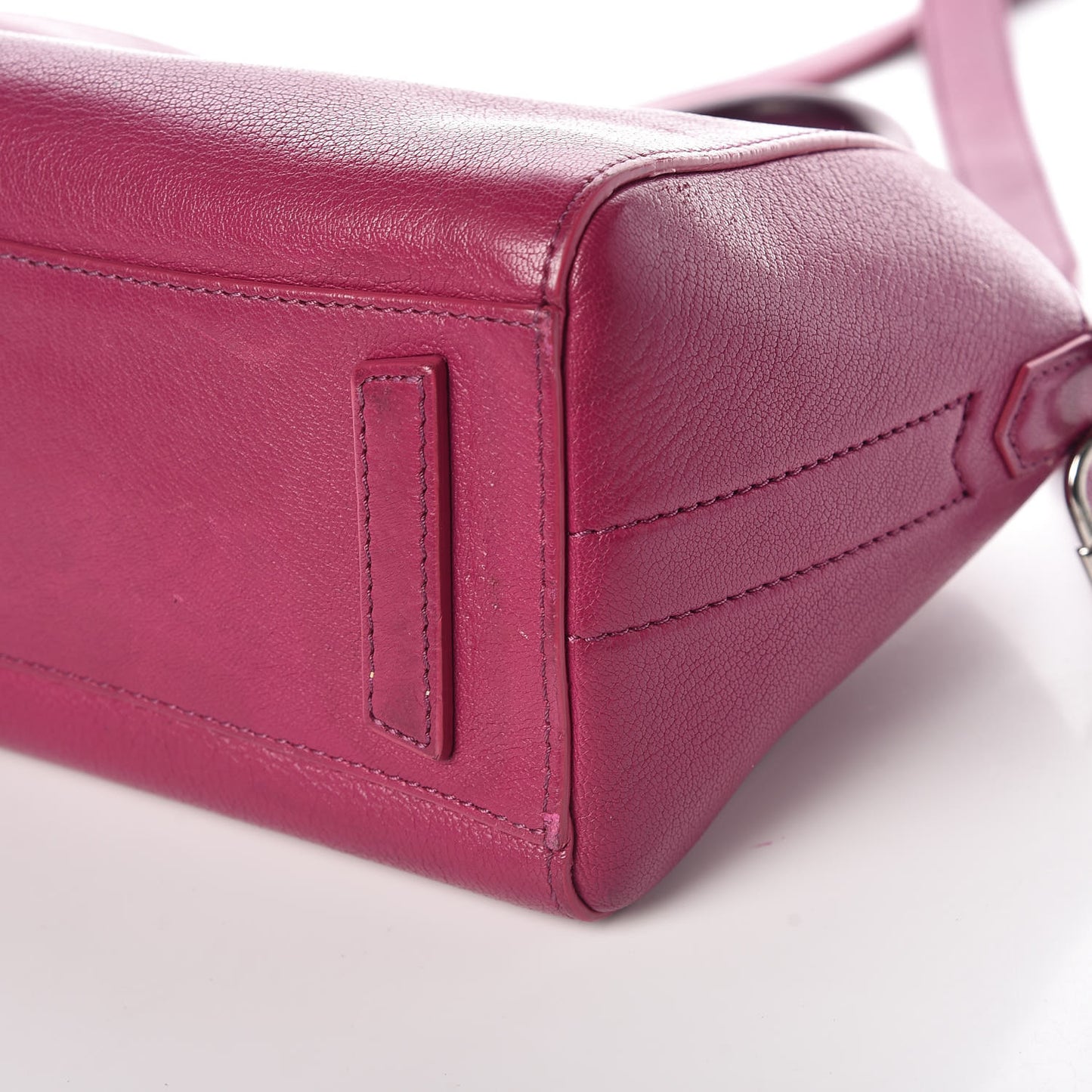 Sugar Goatskin Mini Antigona Magenta