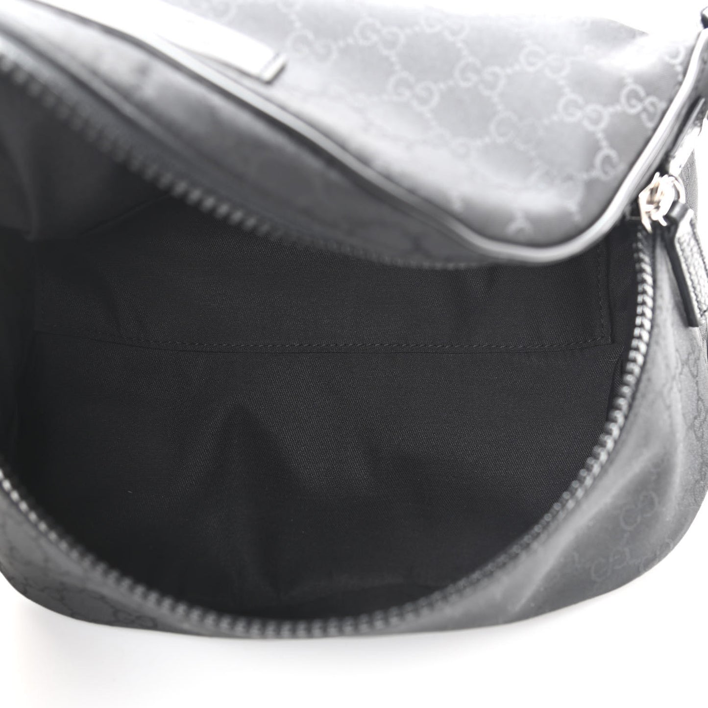 Nylon Monogram Fanny Pack Belt Bag Black
