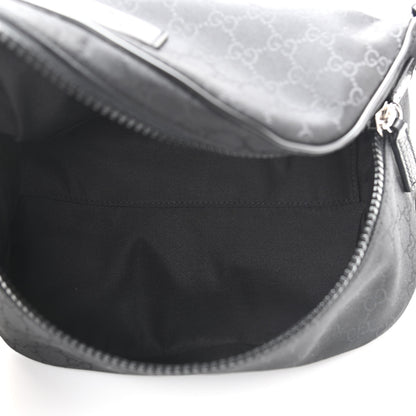 Gucci Nylon Monogram Fanny Pack Belt Bag Black 5 of 10
