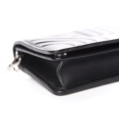 Prada Nappa Impunture Diagramme Chain Wallet Black 5 of 10