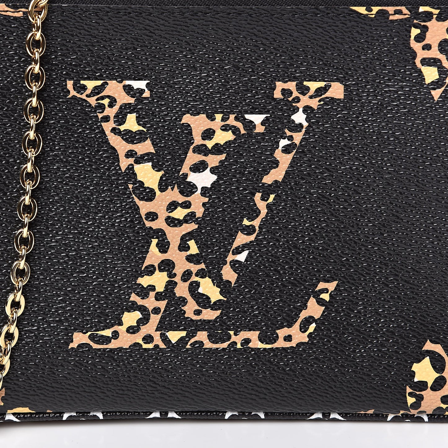 Monogram Giant Jungle Pochette Double Zip Black