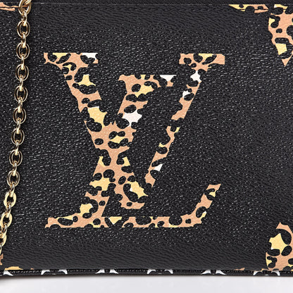 Louis Vuitton Monogram Giant Jungle Pochette Double Zip Black 8 of 9