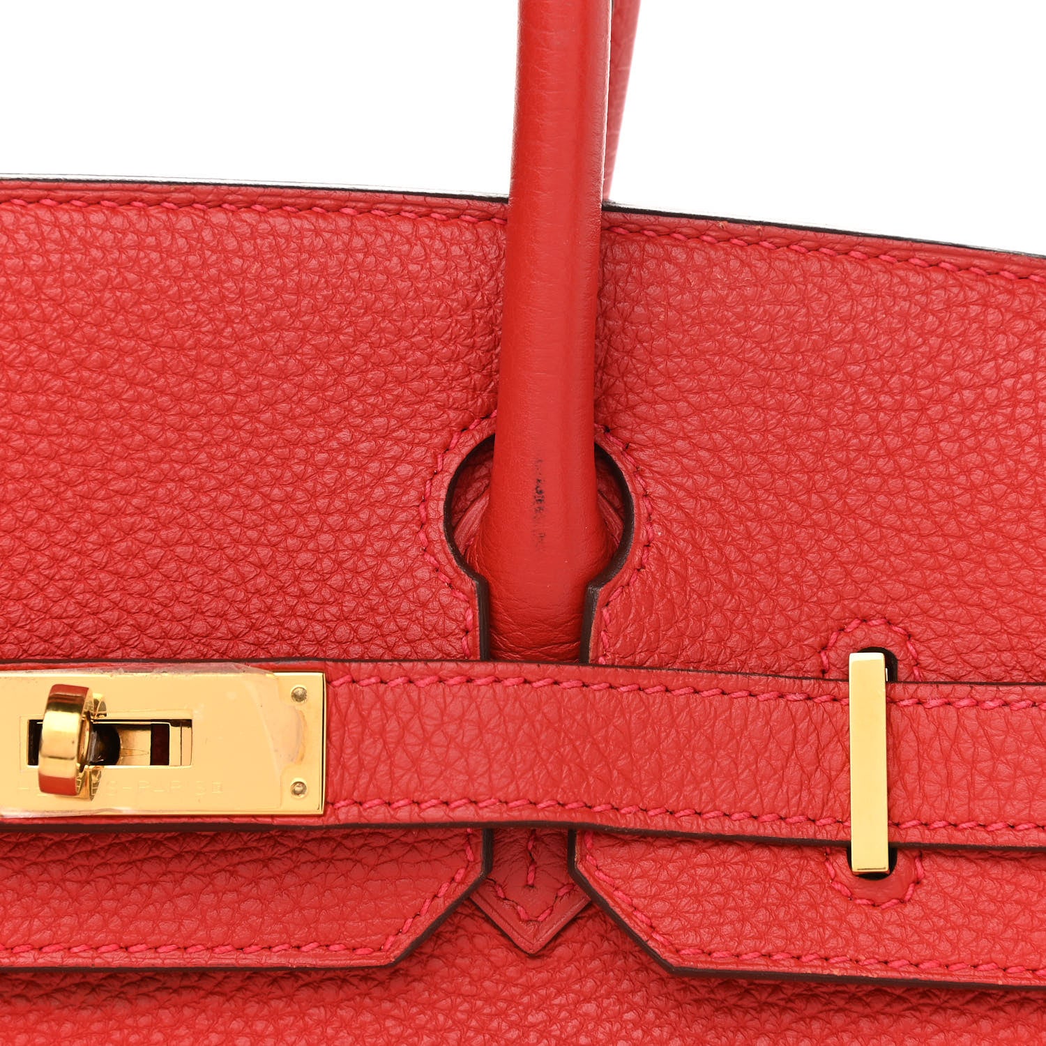 Hermes Togo Birkin 30 Rouge Casaque 11 of 12
