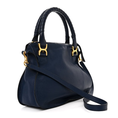 Chloe Calfskin Medium Marcie Satchel Scuba Blue 3 of 11
