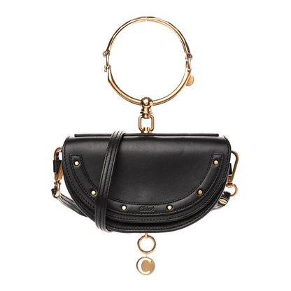Chloe Calfskin Small Nile Bracelet Minaudiere Bag Black 1 of 6