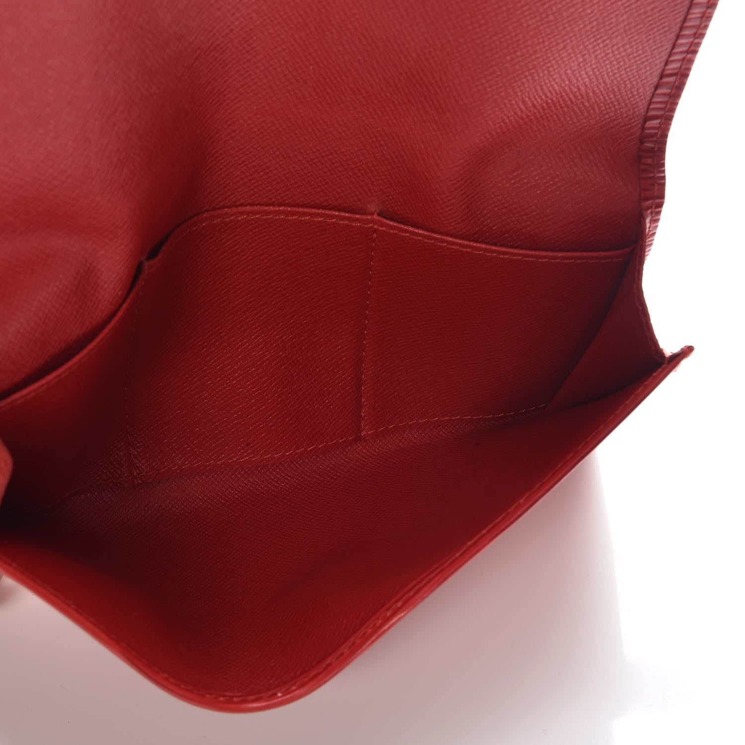 Louis Vuitton Epi Porte Yen 3 Cartes Credit Wallet Castillan Red 5 of 9
