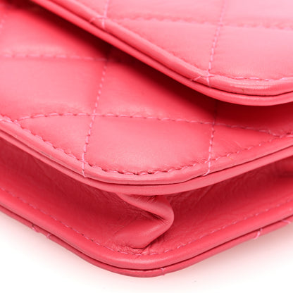 Chanel Calfskin Quilted Maxi Pearls Clutch With Chain Pink 10 of 11