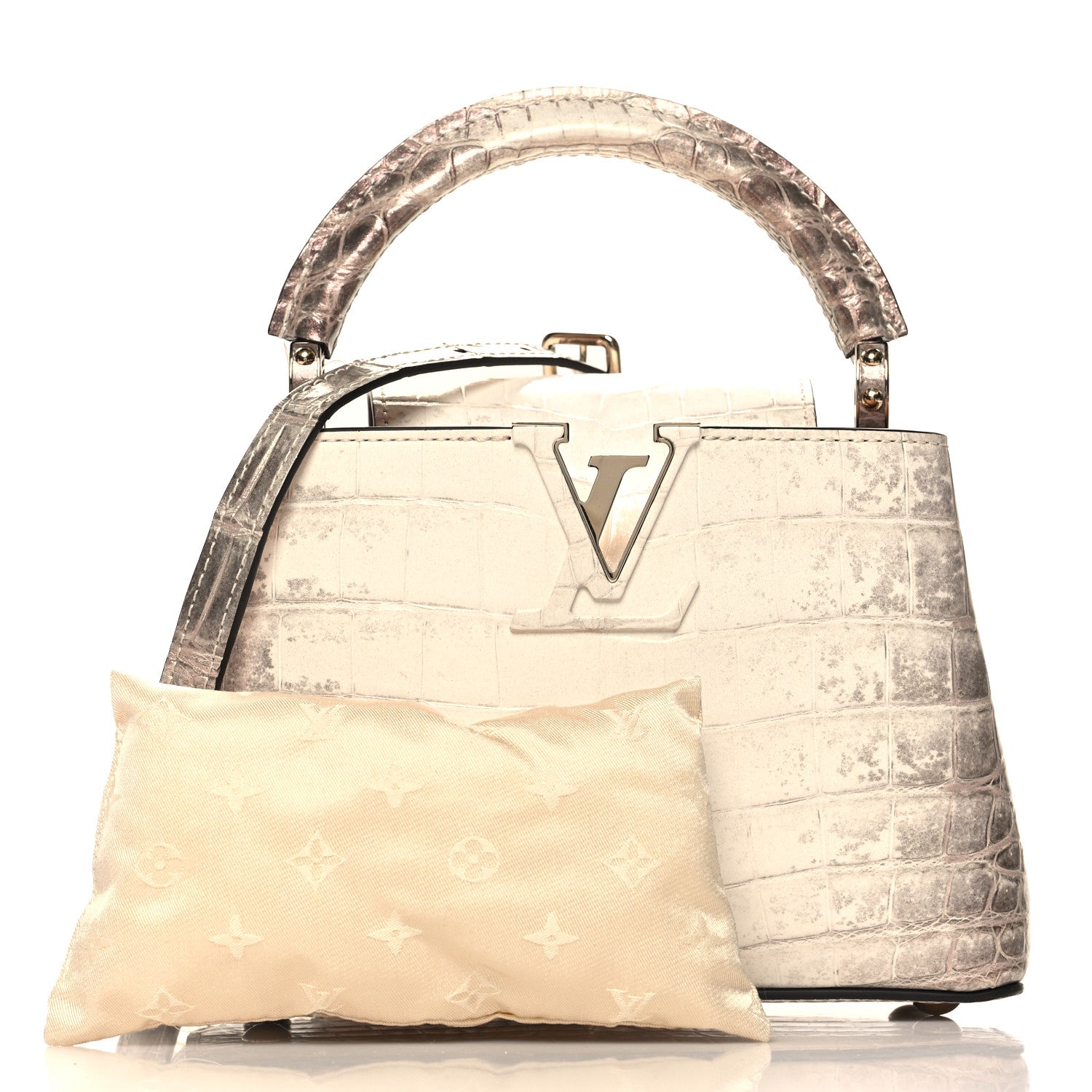Louis Vuitton Iridescent Himalaya Crocodile Mini Capucines 2 of 9