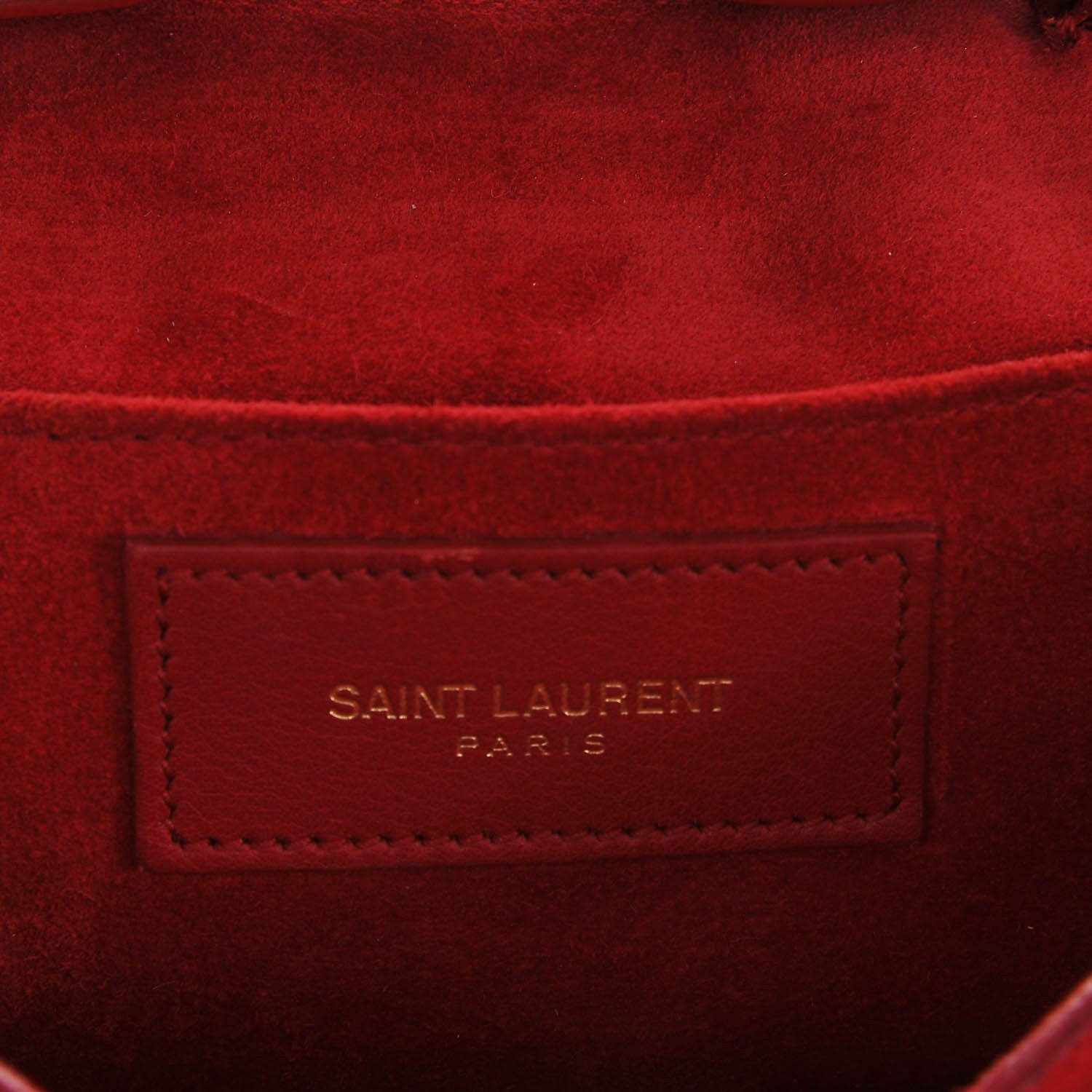 Saint Laurent Calfskin Small Classic Y Satchel Bag Rouge Orient 7 of 9