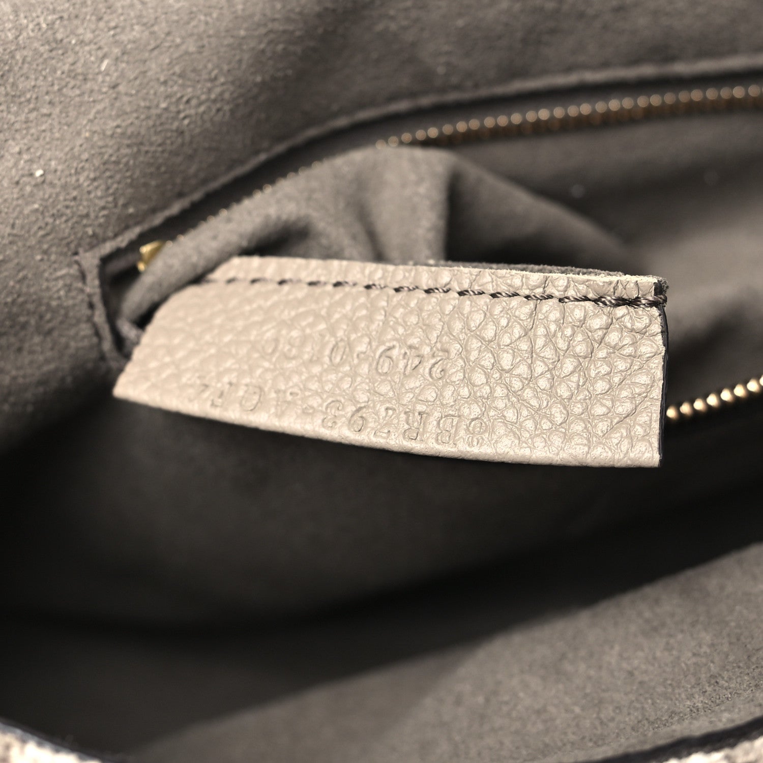 Fendi Chenille Vitello Seta FF Midi Chain Baguette Tortora 7 of 10
