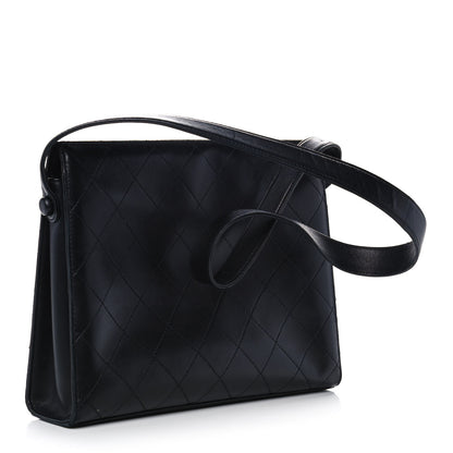 Chanel Lambskin Stitched Shoulder Bag Black 2 of 11