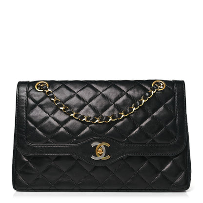 Chanel Lambskin Medium Double Flap Black 1 of 10