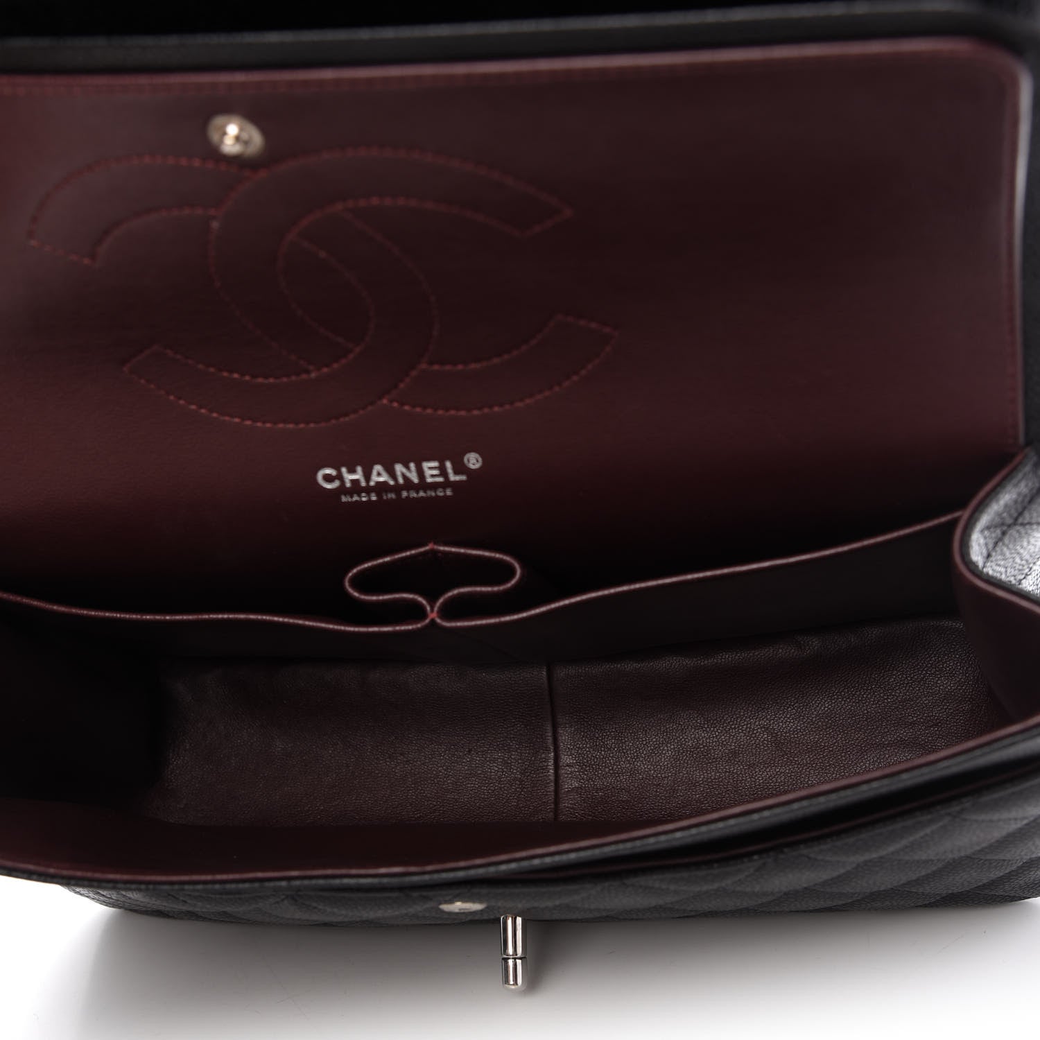 Chanel Caviar Quilted Jumbo Double Flap Black 5 of 11