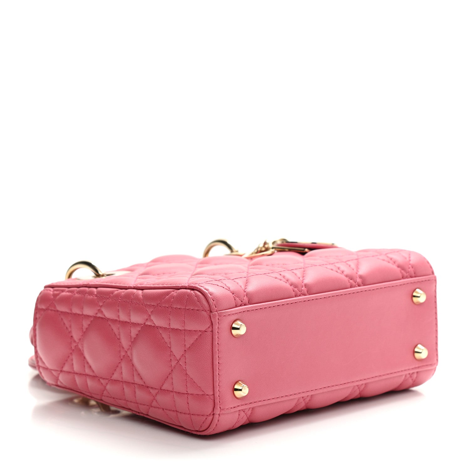 Christian Dior Lambskin Cannage Mini Lady Dior Pink 3 of 7