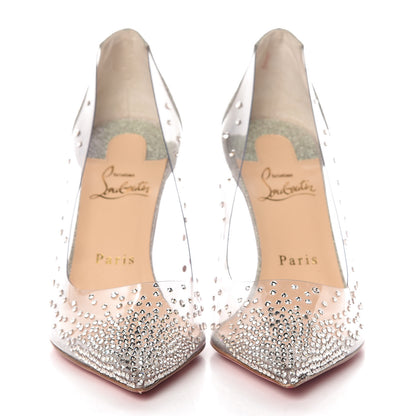 Christian Louboutin PVC Glitter Degrastrass 85 Pumps 37.5 Silver 2 of 10