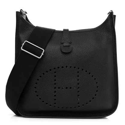 Hermes Taurillon Clemence Evelyne III PM Black 1 of 11
