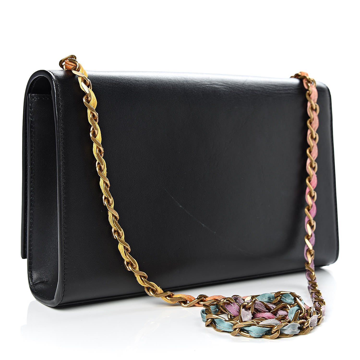 Saint Laurent Calfskin Medium Monogram Kate Satchel Black Multicolor 3 of 11