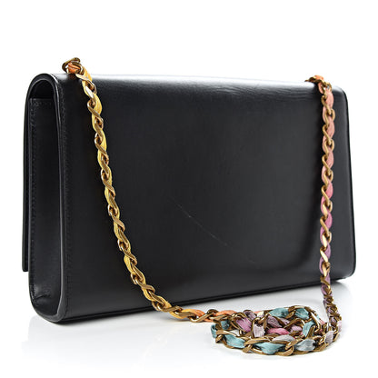 Saint Laurent Calfskin Medium Monogram Kate Satchel Black Multicolor 3 of 11