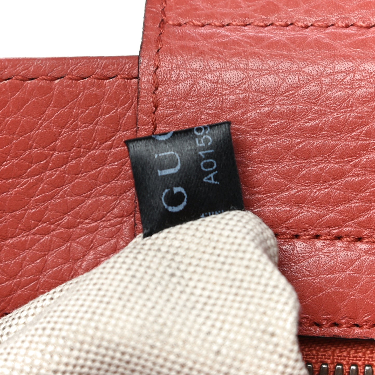 Calfskin Small Bamboo Shopper Tote Light Red