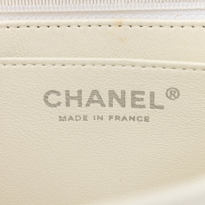 Chanel Caviar Quilted Jumbo Single Flap White 6 of 11