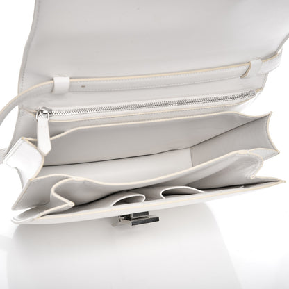 Celine Liege Calfskin Medium Classic Box Flap Bag White 5 of 9