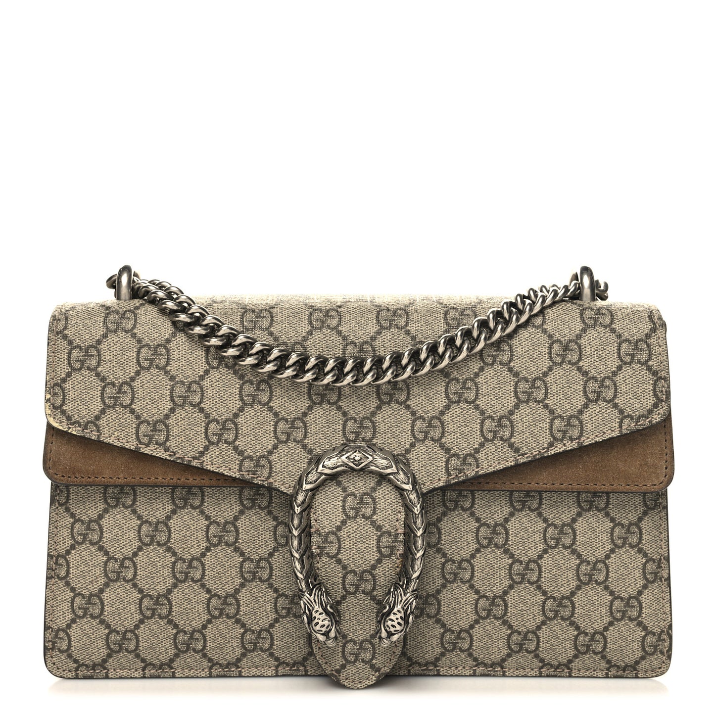 GG Supreme Monogram Small Dionysus Shoulder Bag Taupe