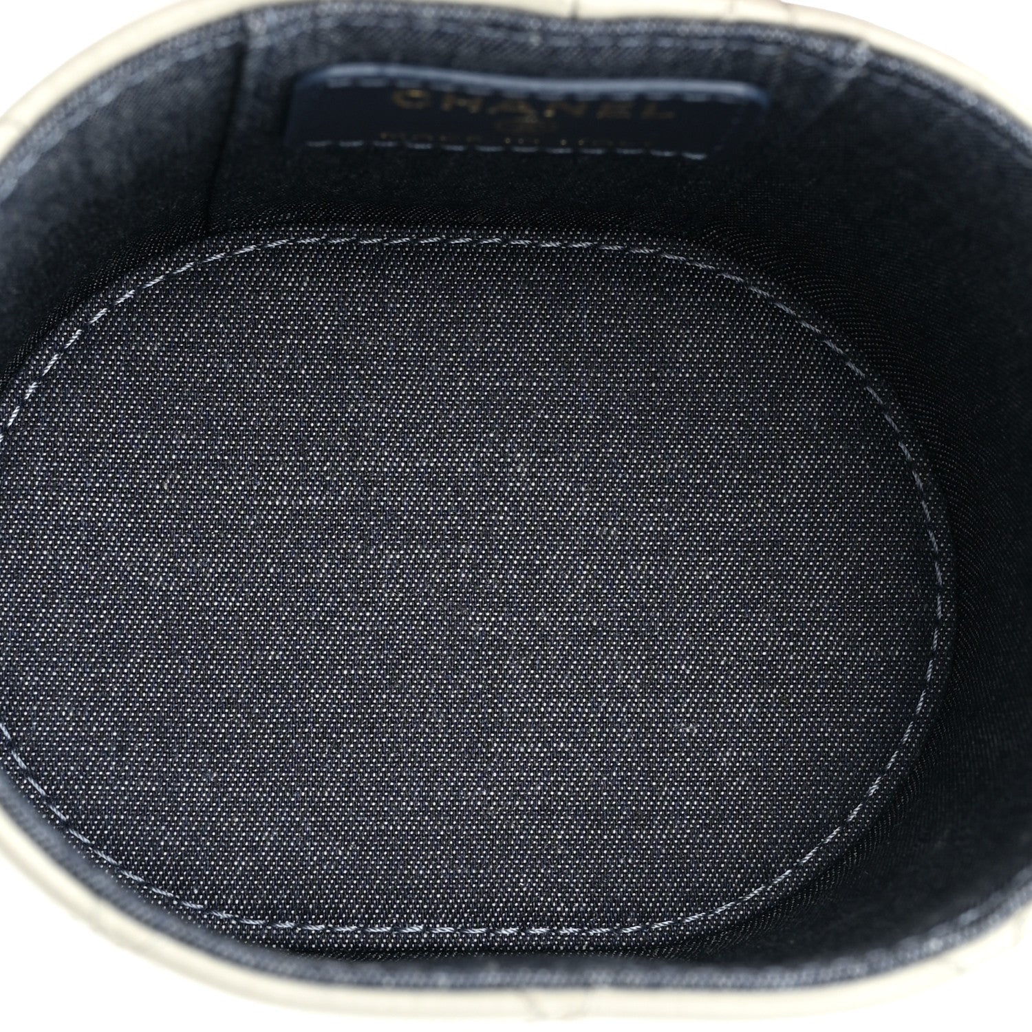 Chanel Lambskin Quilted Mini Vanity Case With Chain Grey 5 of 10