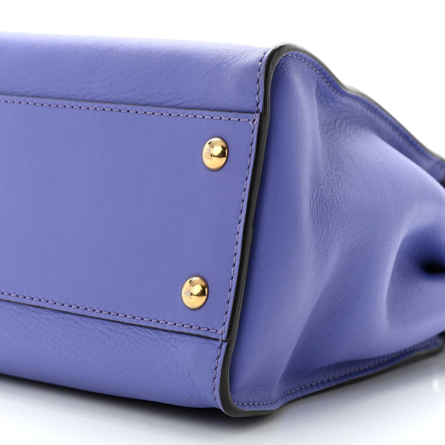 Vitello Seta Medium Peekaboo Iconic Satchel Viola Cassis
