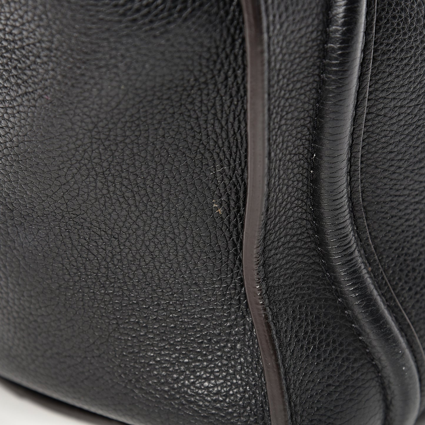 Drummed Calfskin Mini Luggage Black