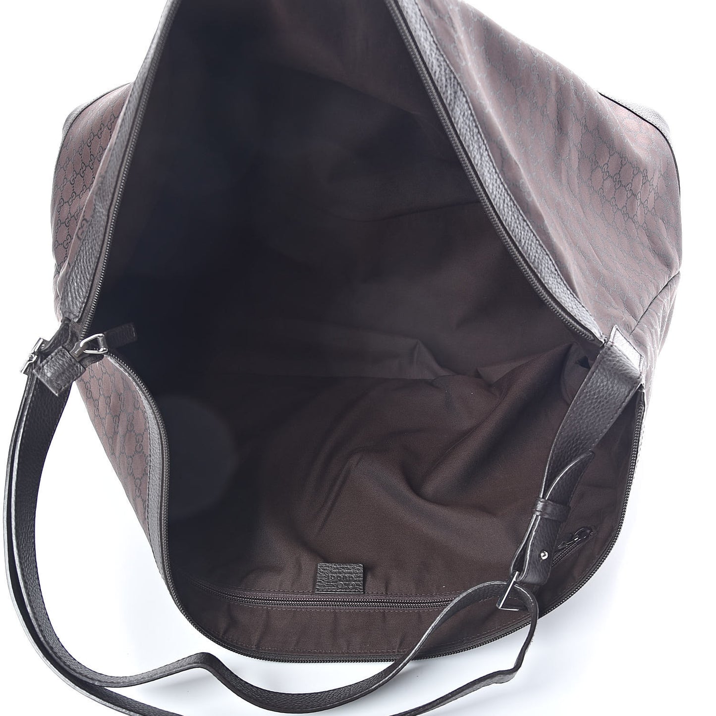 Nylon Monogram Large Travel Hobo Dark Brown