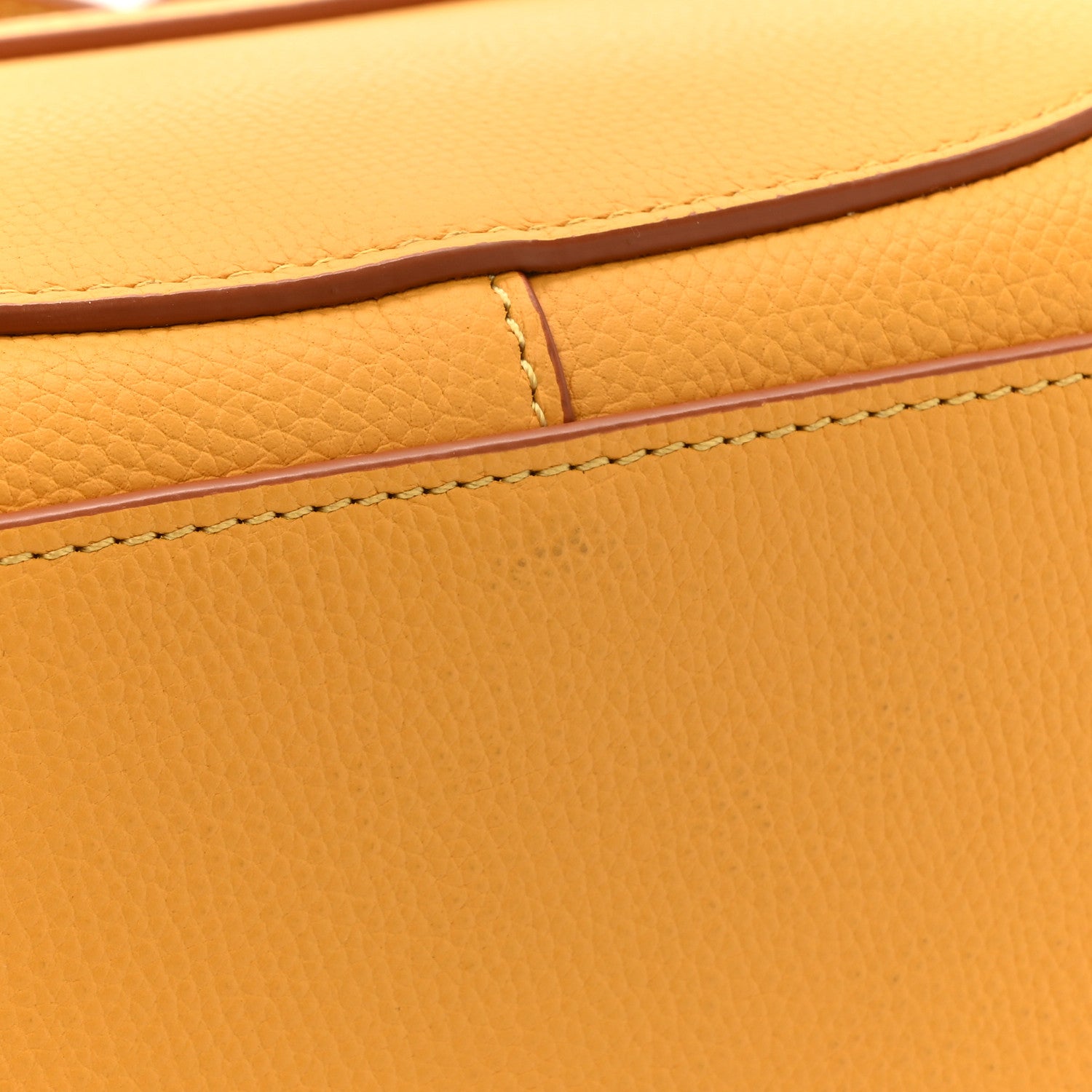 Loewe Calfskin Mini Gate Tote Mustard Yellow 14 of 15