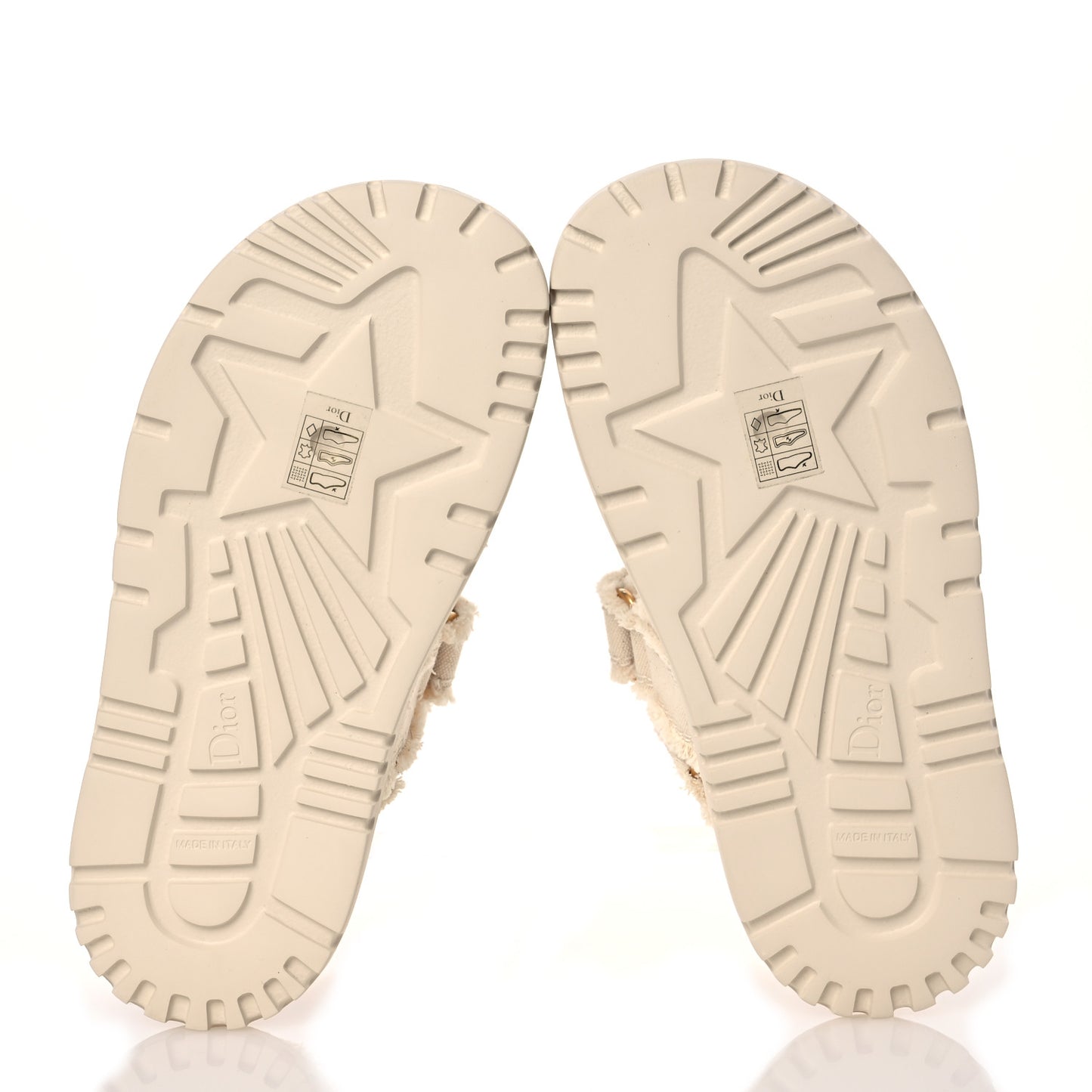 Cotton Dioract 10mm Sandals 37 Ecru