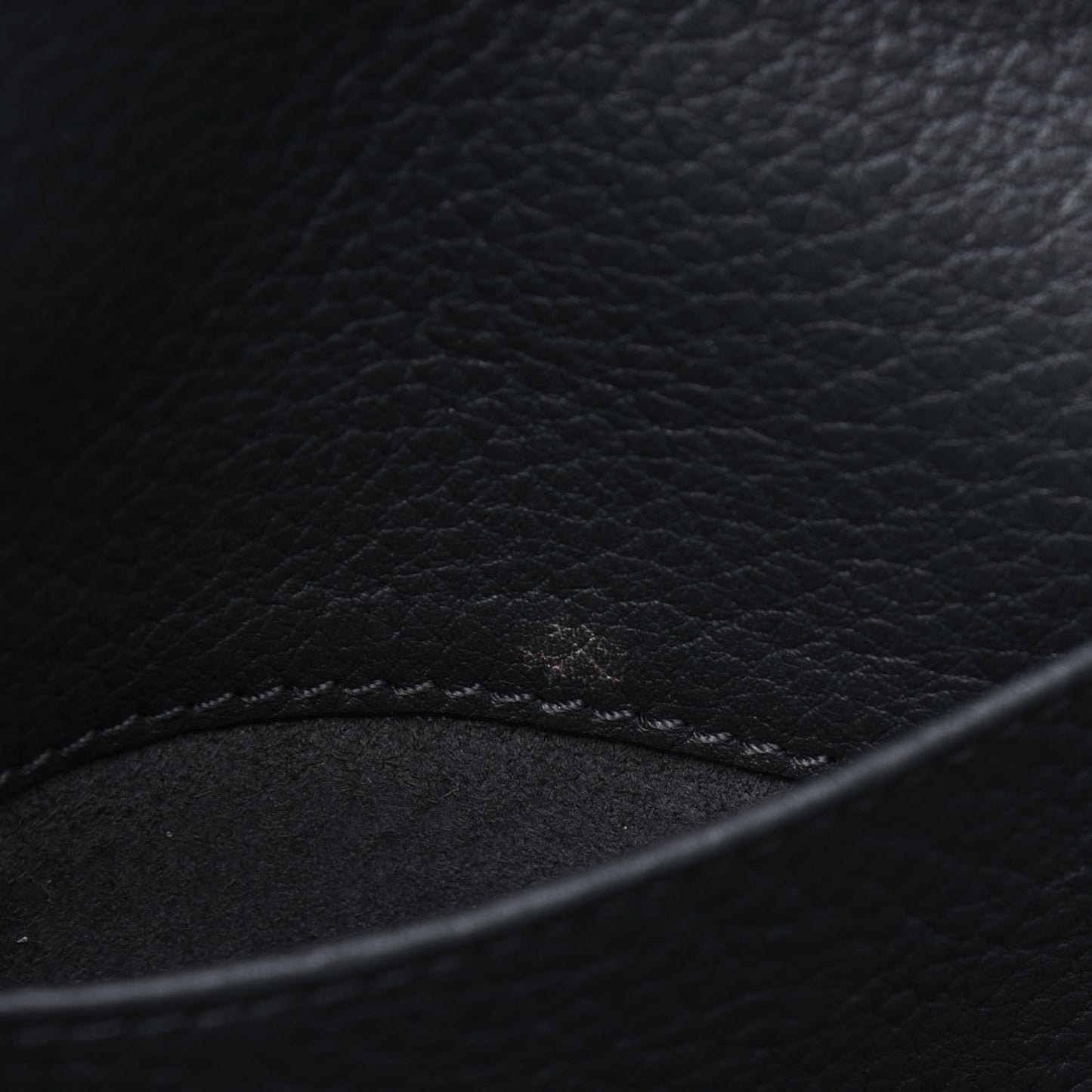 Crisped Calfskin Mini Tie Knot Tote Anthracite