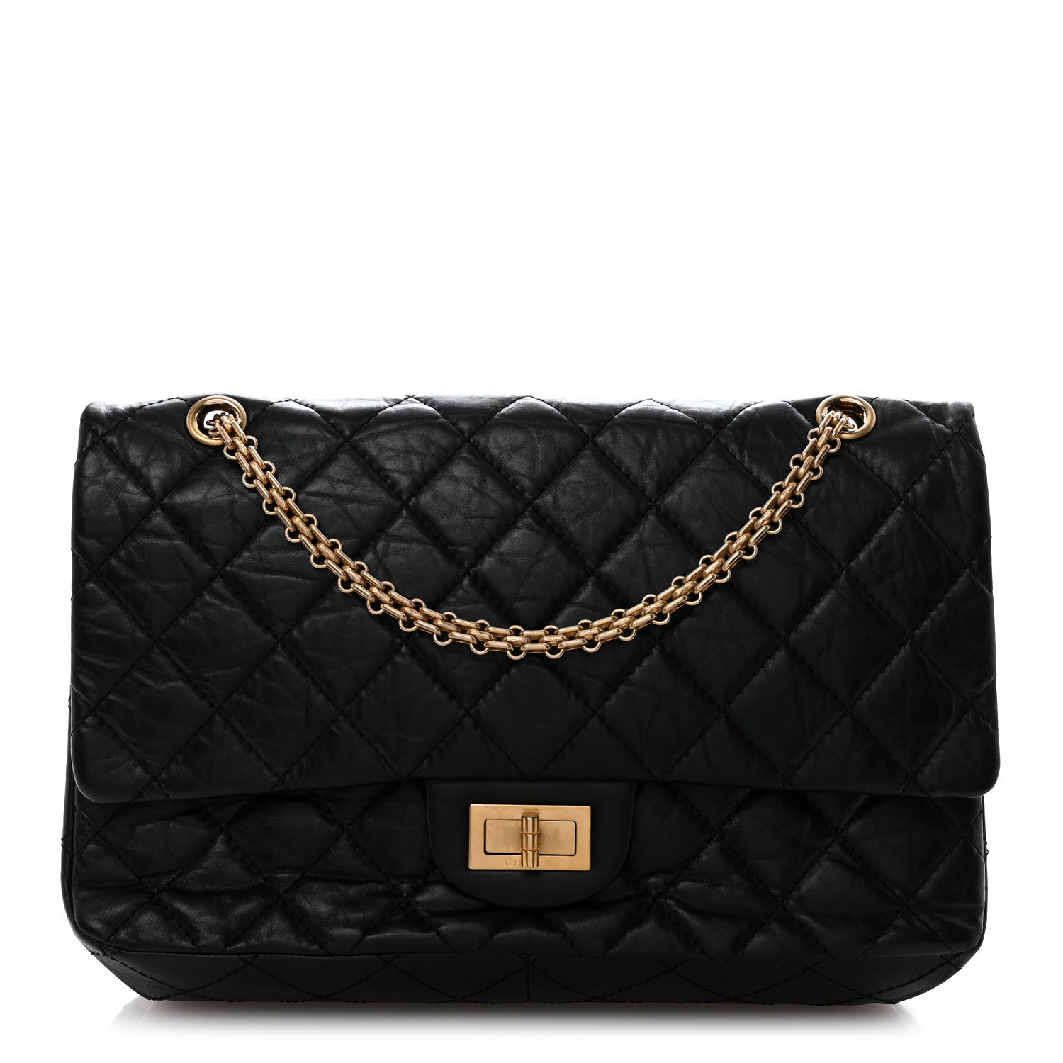 Chanel Aged Calfskin Quilted 2.55 Reissue 227 Flap Black 1 of 12