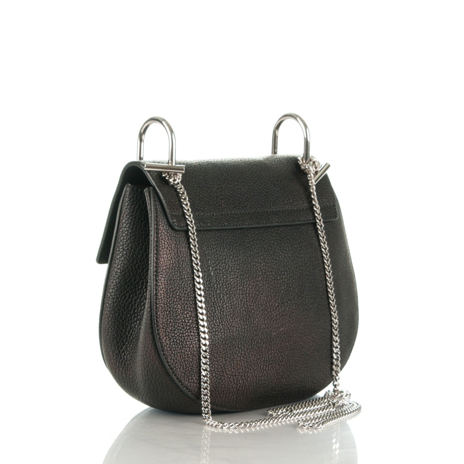 Chloe Grained Lambskin Drew Shoulder Bag Black 3 of 7