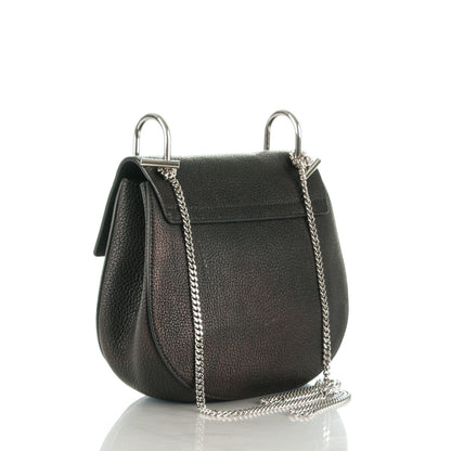 Chloe Grained Lambskin Drew Shoulder Bag Black 3 of 7