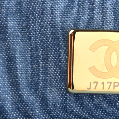 Chanel Denim Quilted Mini Pearl Crush Rectangular Flap Blue 7 of 9