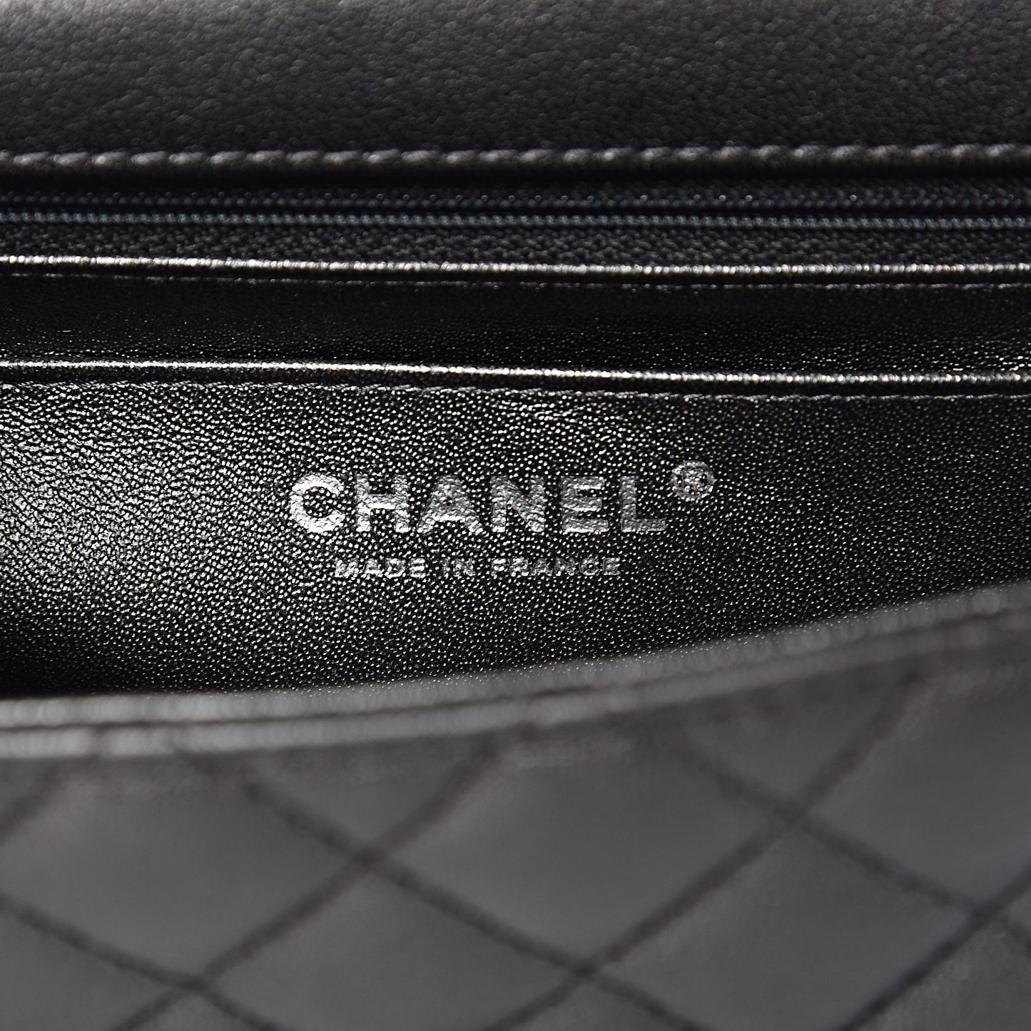 Sheepskin Quilted 2.55 Reissue Mini Flap Dark Grey