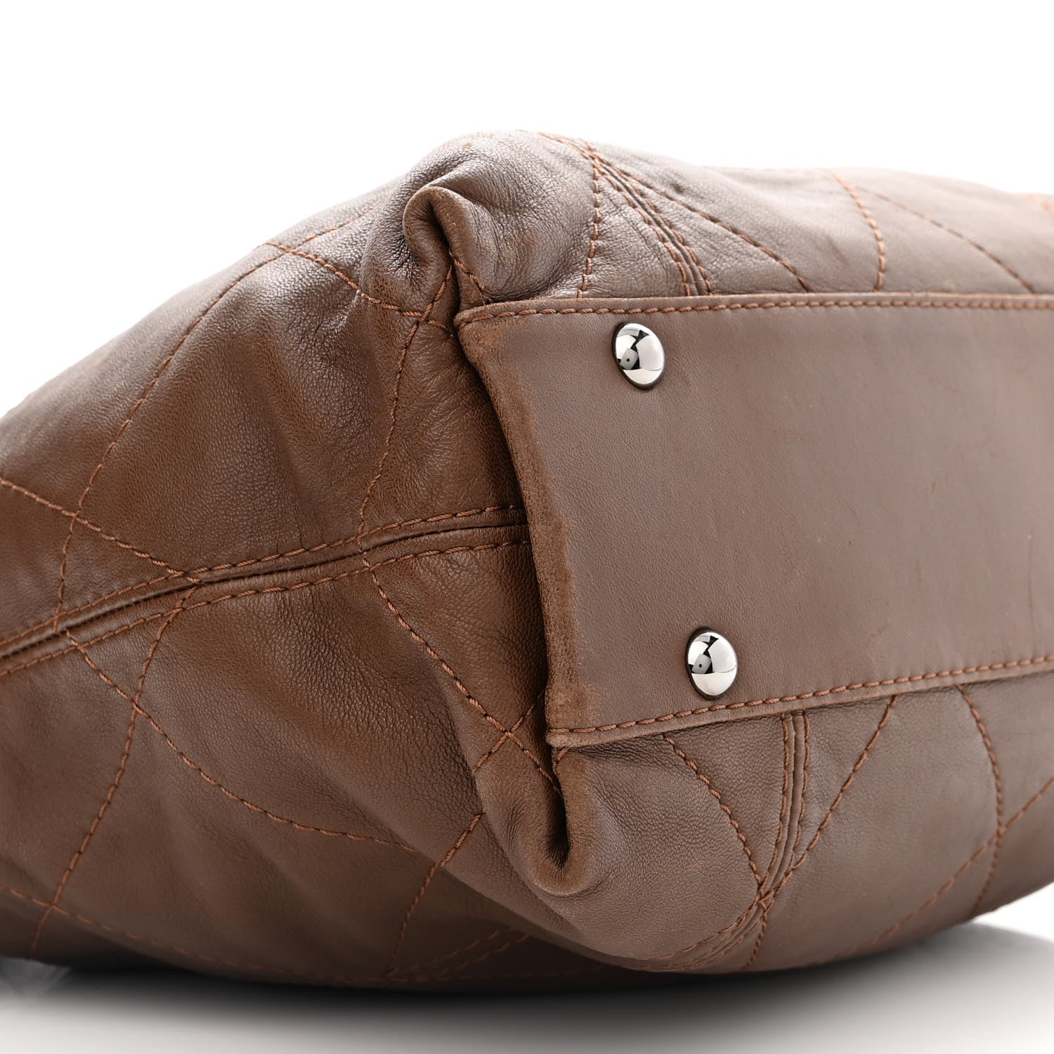 Chanel Lambskin Soft Touch Shoulder Bag Dark Brown 9 of 12