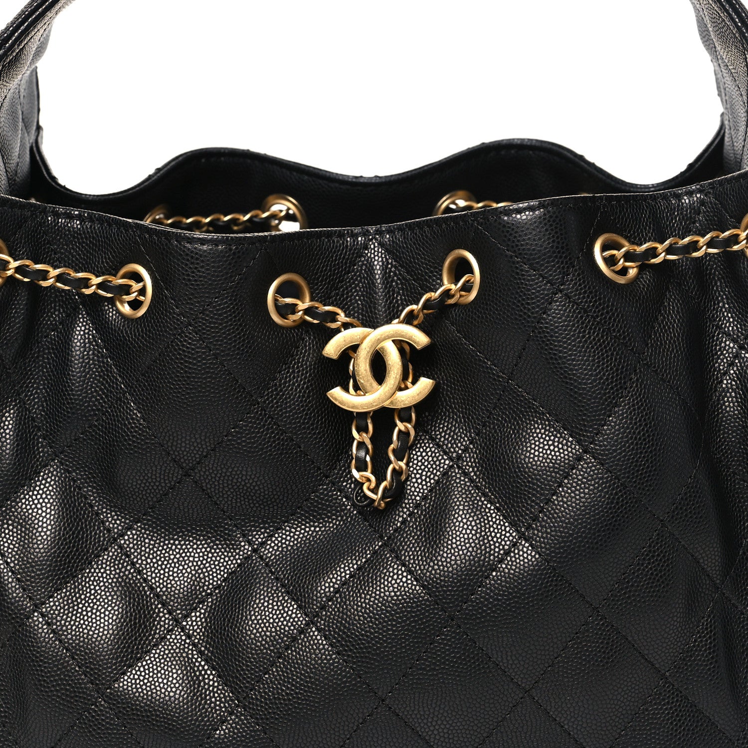 Chanel Caviar Quilted Small Chanel 25 Handbag Black 8 of 11