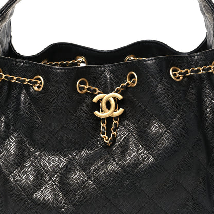 Chanel Caviar Quilted Small Chanel 25 Handbag Black 8 of 11